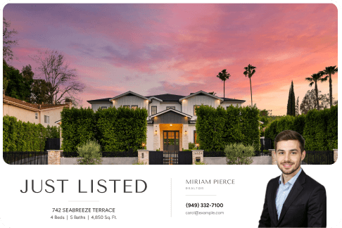 Open house postcard