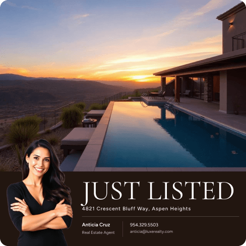 Just listed social post